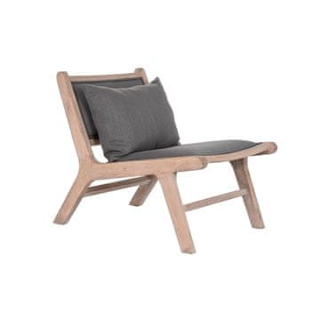 DKD Home Decor Fotelj DKD Home Decor Temno siva Svetlo rjava jelka 57 x 85 x 71,5 cm