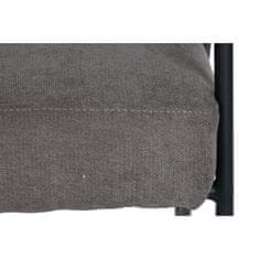 DKD Home Decor Fotelj DKD Home Decor Grey Metal Polyester (64 x 69,5 x 76 cm)