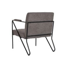 DKD Home Decor Fotelj DKD Home Decor Grey Metal Polyester (64 x 69,5 x 76 cm)