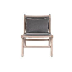 DKD Home Decor Fotelj DKD Home Decor Temno siva Svetlo rjava jelka 57 x 85 x 71,5 cm