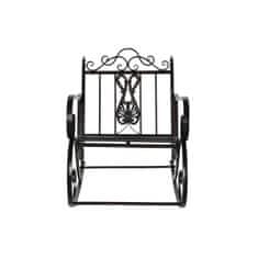 DKD Home Decor Gugalni stol DKD Home Decor črna kovina aluminij 63 x 89 x 92 cm
