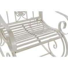 DKD Home Decor Gugalni stol DKD Home Decor Kovina Aluminij Bela (63 x 89 x 92 cm)