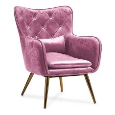 Gift Decor Fotelj Pink Velvet (68 x 92 x 70 cm)