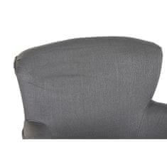DKD Home Decor Fotelj DKD Home Decor Fir Polyester Temno siva (66 x 70 x 88 cm)