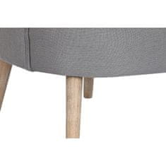 DKD Home Decor Fotelj DKD Home Decor Fir Polyester Temno siva (66 x 70 x 88 cm)