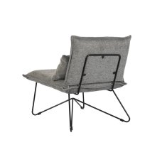 DKD Home Decor Fotelj DKD Home Decor 66 x 78 x 75 cm Črna siva kovina