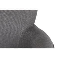 DKD Home Decor Fotelj DKD Home Decor Fir Polyester Temno siva (66 x 70 x 88 cm)