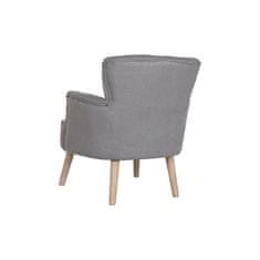 DKD Home Decor Fotelj DKD Home Decor Fir Polyester Temno siva (66 x 70 x 88 cm)