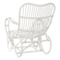 DKD Home Decor Fotelj DKD Home Decor 75 x 85 x 85 cm Beli ratan