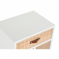 DKD Home Decor Nočna omarica DKD Home Decor Naravna bela Naravna guma Bordo barva Les Paolownia 40 x 30 x 48 cm