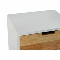 DKD Home Decor Nočna omarica DKD Home Decor Naravna bela Naravna guma Bordo barva Les Paolownia 40 x 30 x 48 cm