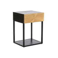 DKD Home Decor Nočna omarica DKD Home Decor Golden 35 x 40 x 55 cm Črna kovina Les