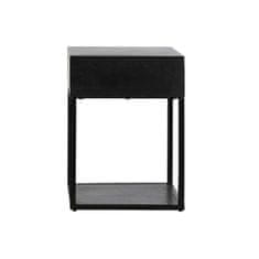 DKD Home Decor Nočna omarica DKD Home Decor Golden 35 x 40 x 55 cm Črna kovina Les