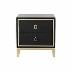 DKD Home Decor Nočna omarica DKD Home Decor Črna Večbarvna Zlata Les Kovina 30 x 40 cm 50 x 40 x 53 cm