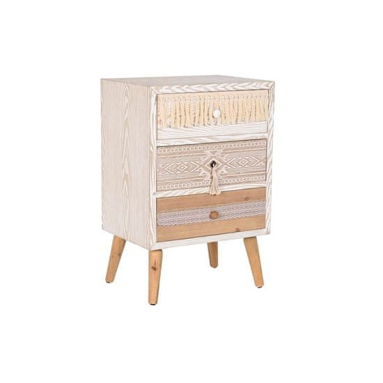DKD Home Decor Nočna omarica DKD Home Decor Fir Cotton (48 x 35 x 72 cm)