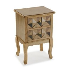 Versa Nočna omarica Versa Elva Wood MDF les/jelov les (33,5 x 67 x 45 cm)
