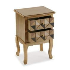 Versa Nočna omarica Versa Elva Wood MDF les/jelov les (33,5 x 67 x 45 cm)