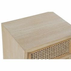DKD Home Decor Nočna omarica DKD Home Decor Naravni ratan les Paolownia (43 x 33,7 x 56 cm)