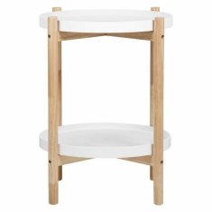 BigBuy Nočna omarica Bela MDF les (43 x 43 x 55 cm)