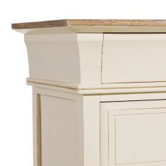 BigBuy Nočna omarica NICOLA 52 x 37 x 67 cm Naravna smetana