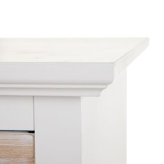 BigBuy Nočna omarica LOVE 45 x 33 x 51 cm Bela jelka