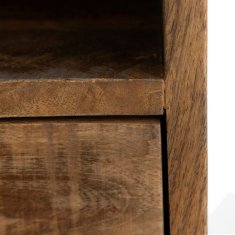 BigBuy Nočna omarica AVA Naravni mangov les 40 x 35 x 55 cm