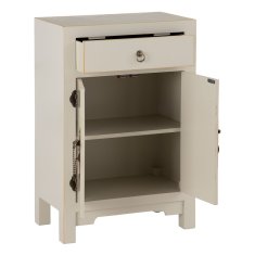 BigBuy Nočna omarica NEW ORIENTAL 45 x 26 x 69 cm Taupe DMF