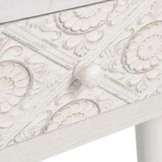 BigBuy Nočna omarica DUNE 45 x 30 x 65 cm Naravna bela Elov les