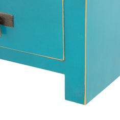 BigBuy Nočna omarica 43 x 34 x 55 cm Modra Les DMF