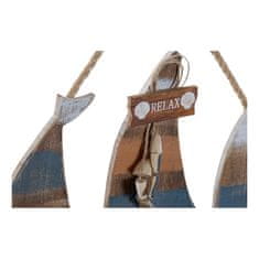 DKD Home Decor Stenski obešalnik DKD Home Decor Metal Pinewood (34 x 2 x 35 cm)