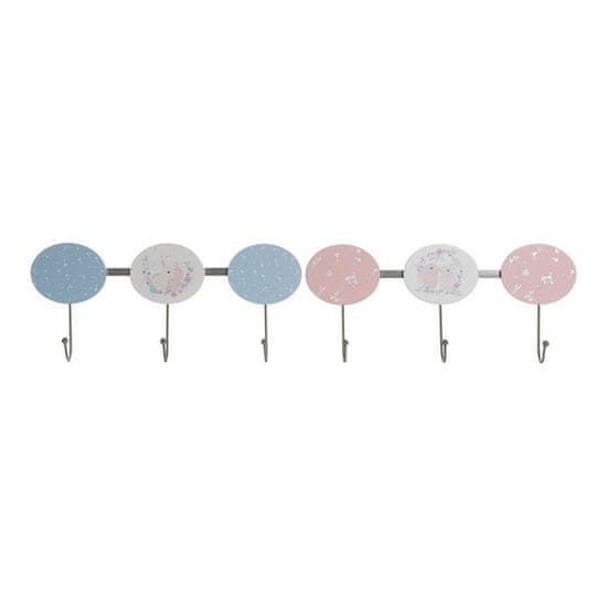 DKD Home Decor Stenski obešalnik DKD Home Decor Kovina MDF Les (2 kosa) (40 x 5 x 17 cm)