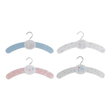 DKD Home Decor Obešalniki DKD Home Decor Metal MDF Wood (4 kosi) (35 x 1,2 x 16 cm)