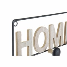 DKD Home Decor Stenski obešalnik DKD Home Decor Železo MDF Les Loft (45 x 5 x 14 cm)