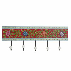 DKD Home Decor Stenski obešalnik za plašče DKD Home Decor Keramika Indijski človek Mango les (49 x 5 x 18 cm)