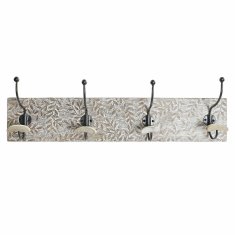 DKD Home Decor Stenski obešalnik DKD Home Decor Iron Indian Man Mango wood (76 x 14 x 21 cm)