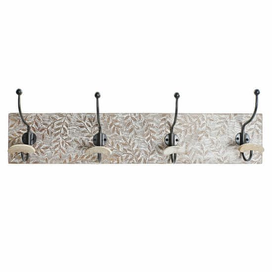 DKD Home Decor Stenski obešalnik DKD Home Decor Iron Indian Man Mango wood (76 x 14 x 21 cm)