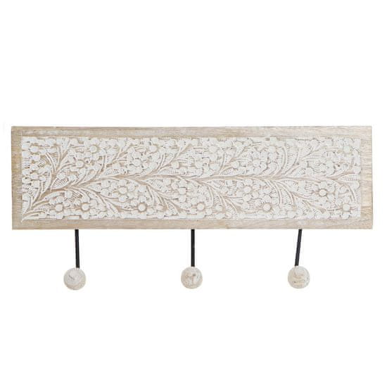 DKD Home Decor Stenski obešalnik DKD Home Decor Listi Kovina Mango les Indijanec (38 x 7 x 18 cm)