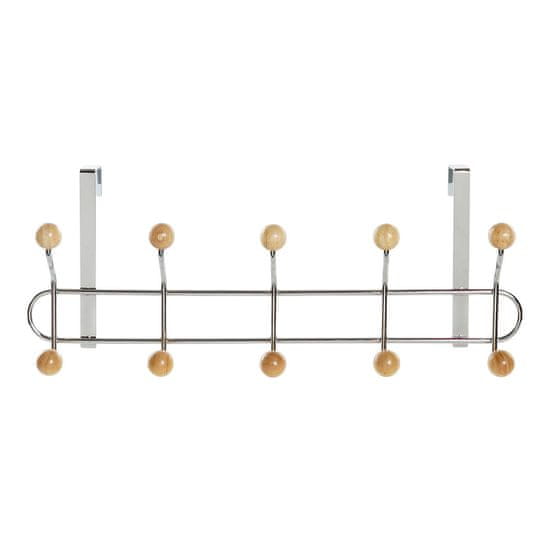 DKD Home Decor Vratni obešalnik DKD Home Decor Silver Natural Steel Plastic Modern 45 x 6,5 x 19 cm