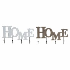 DKD Home Decor Stenski obešalnik DKD Home Decor Kovina Les (37 x 5 x 20 cm) (2 kosa)