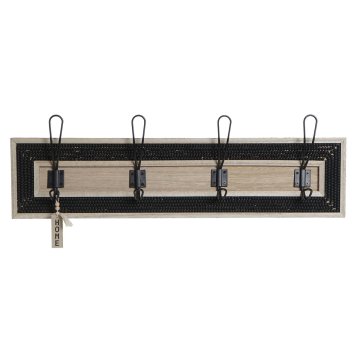 DKD Home Decor Stenski obešalnik DKD Home Decor Kovina MDF (60 x 6 x 18,5 cm)