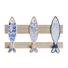 DKD Home Decor Stenski obešalnik DKD Home Decor Lesene spirale Sredozemlje (24 x 4 x 15 cm)