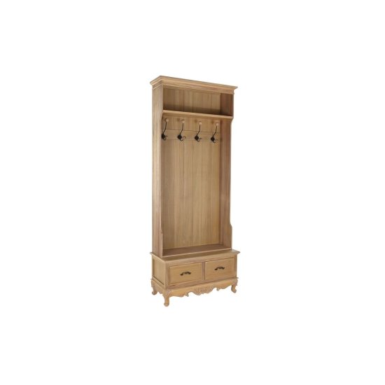 DKD Home Decor Predsobna miza z 2 predaloma DKD Home Decor Naravna jelka MDF les 81,5 x 36,5 x 201 cm