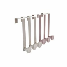 DKD Home Decor Vratno stojalo za plašče DKD Home Decor Metal Brown Cream (3 x 5 x 17 cm) (3 kosi) (2 enoti)