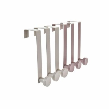 DKD Home Decor Vratno stojalo za plašče DKD Home Decor Metal Brown Cream (3 x 5 x 17 cm) (3 kosi) (2 enoti)