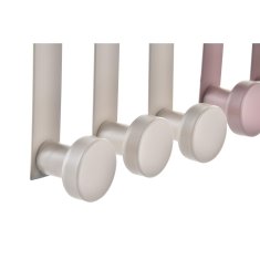 DKD Home Decor Vratno stojalo za plašče DKD Home Decor Metal Brown Cream (3 x 5 x 17 cm) (3 kosi) (2 enoti)