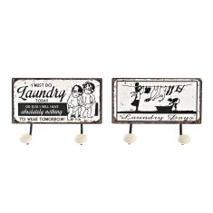 DKD Home Decor Stenski obešalnik DKD Home Decor Metal Vintage (23 x 6 x 12 cm) (2 enoti)