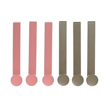 DKD Home Decor Vratno stojalo za plašče DKD Home Decor Metal (3 x 8 x 17 cm) (2 enoti) (3 kosi)