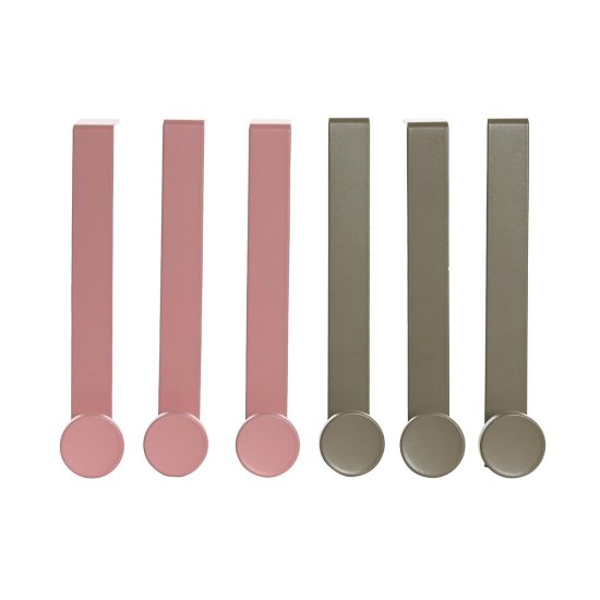 DKD Home Decor Vratno stojalo za plašče DKD Home Decor Metal (3 x 8 x 17 cm) (2 enoti) (3 kosi)