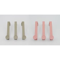 DKD Home Decor Vratno stojalo za plašče DKD Home Decor Metal (3 x 8 x 17 cm) (2 enoti) (3 kosi)