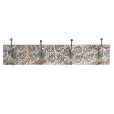 DKD Home Decor Stenski obešalnik DKD Home Decor Iron Mango wood Indian Man 76 x 14 x 21 cm